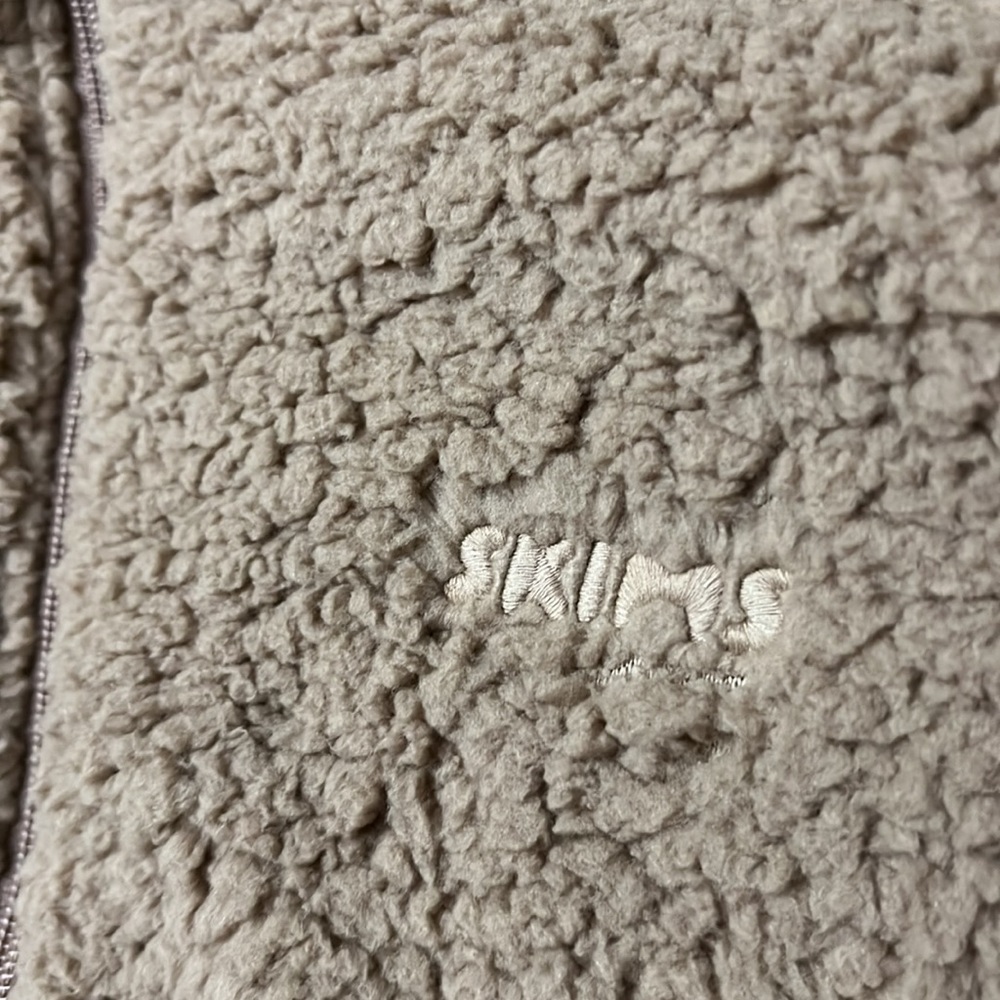SKIMS Tigers Eye Cropped Zipup Sweater NWT - Picture 5 of 8